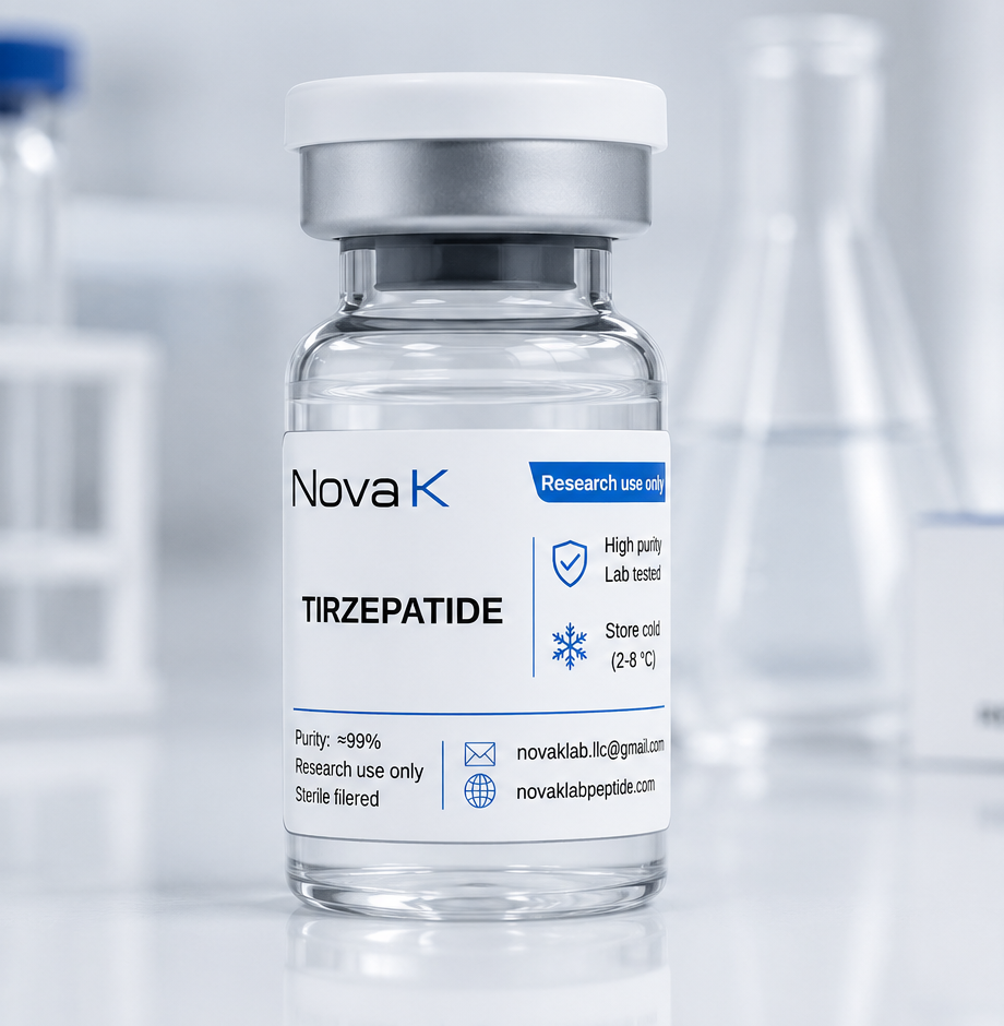 NovaK Tirzepatide research vial