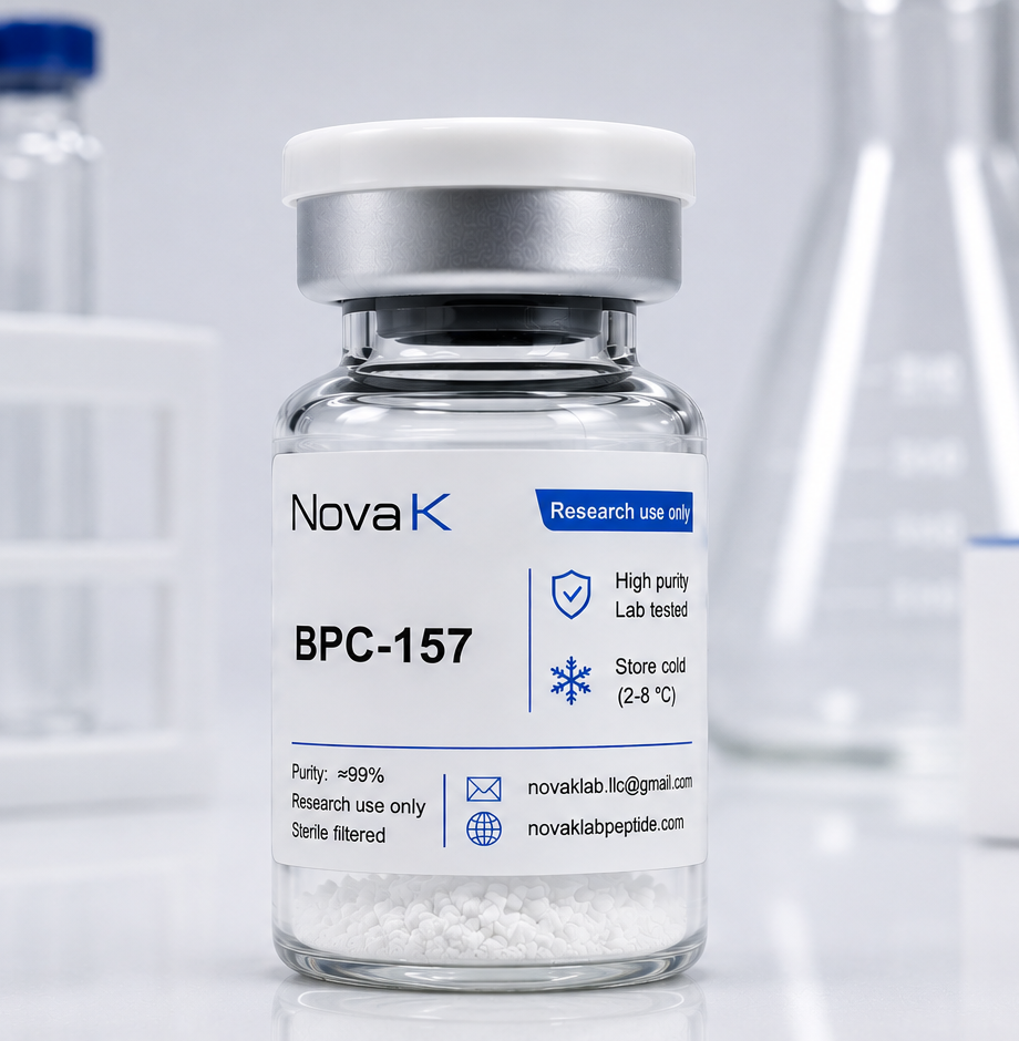 NovaK BPC-157 research vial